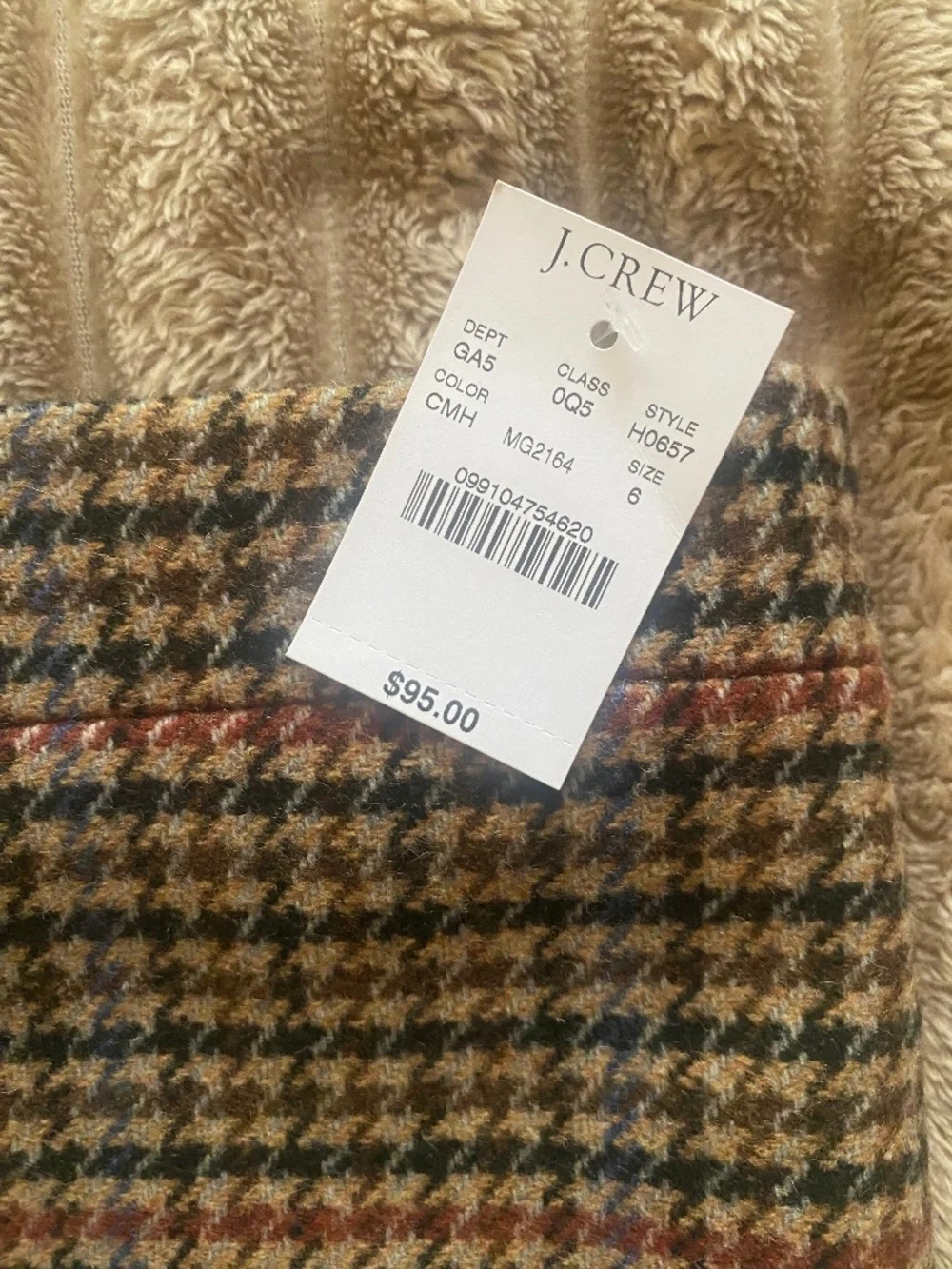 J. Crew size new